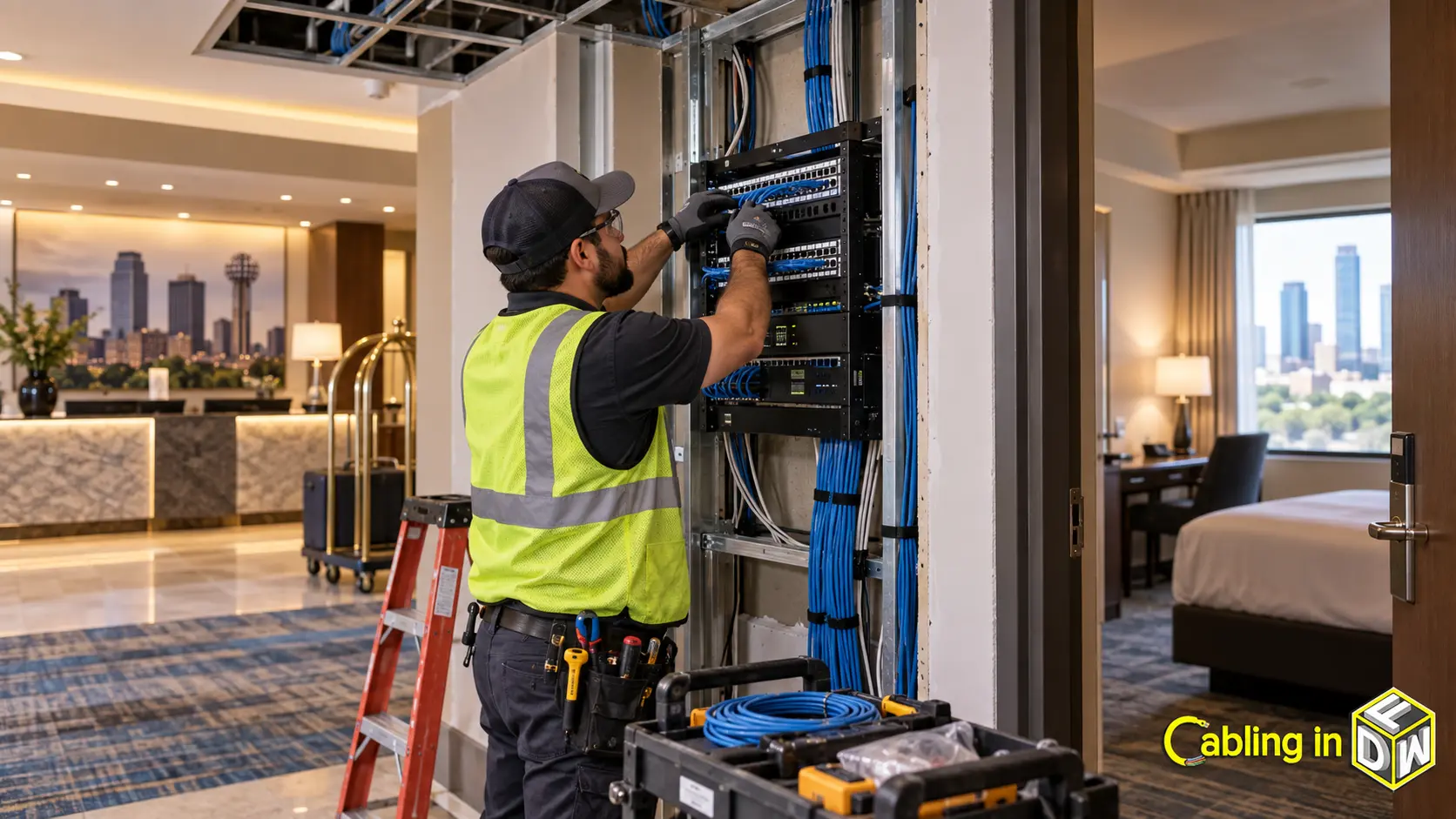 Hotel and hospitality cabling in dfw: guest wi-fi, pms, and renovation rewiring