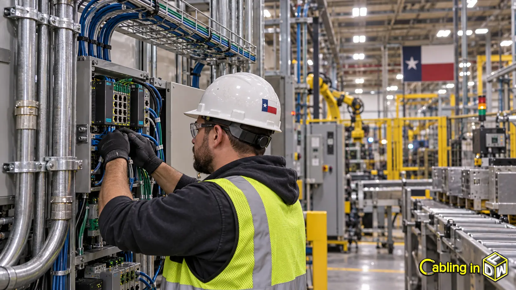 Manufacturing plant cabling in dfw: emi, harsh environments, and industrial ethernet