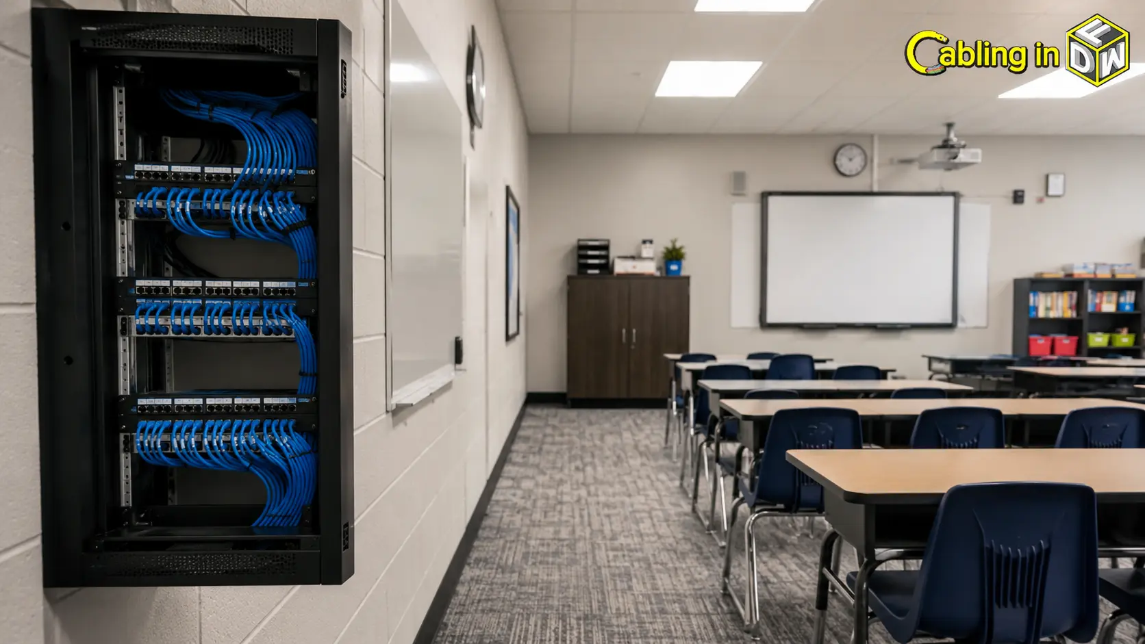School and campus network cabling in dfw: classrooms, wi-fi density, and e-rate basics