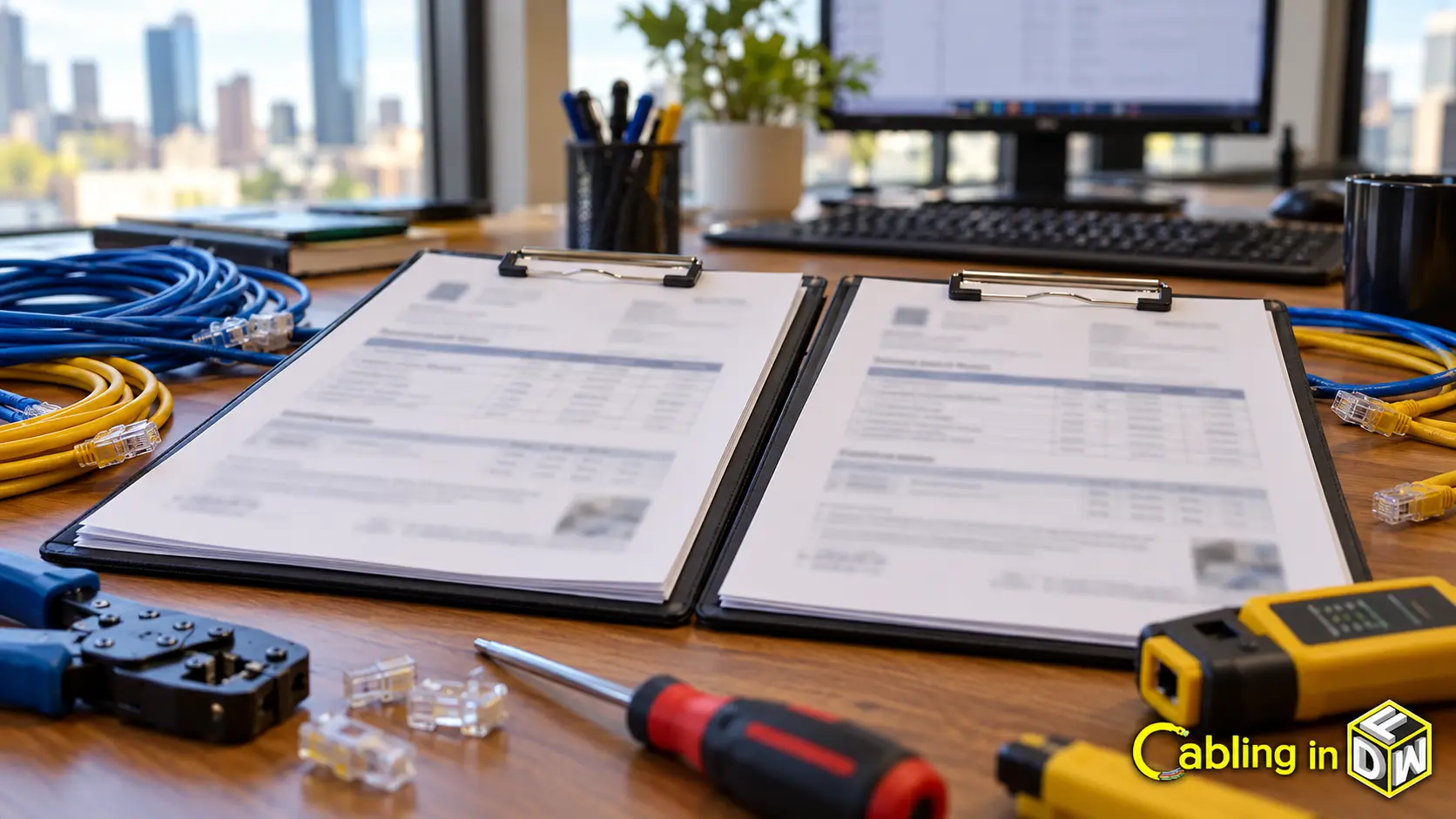Structured Cabling Quotes For Dfw Businesses: What Every Line Item Should Cover 3 Cabling proposal workspace with network tools