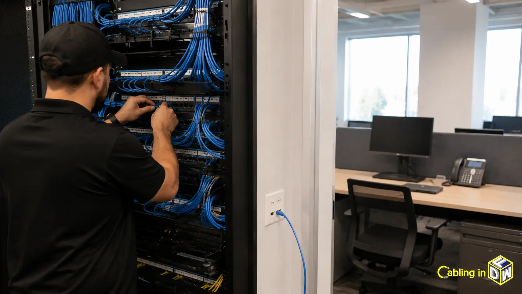 Structured cabling scope of work: what “patch panel to workstation” actually includes