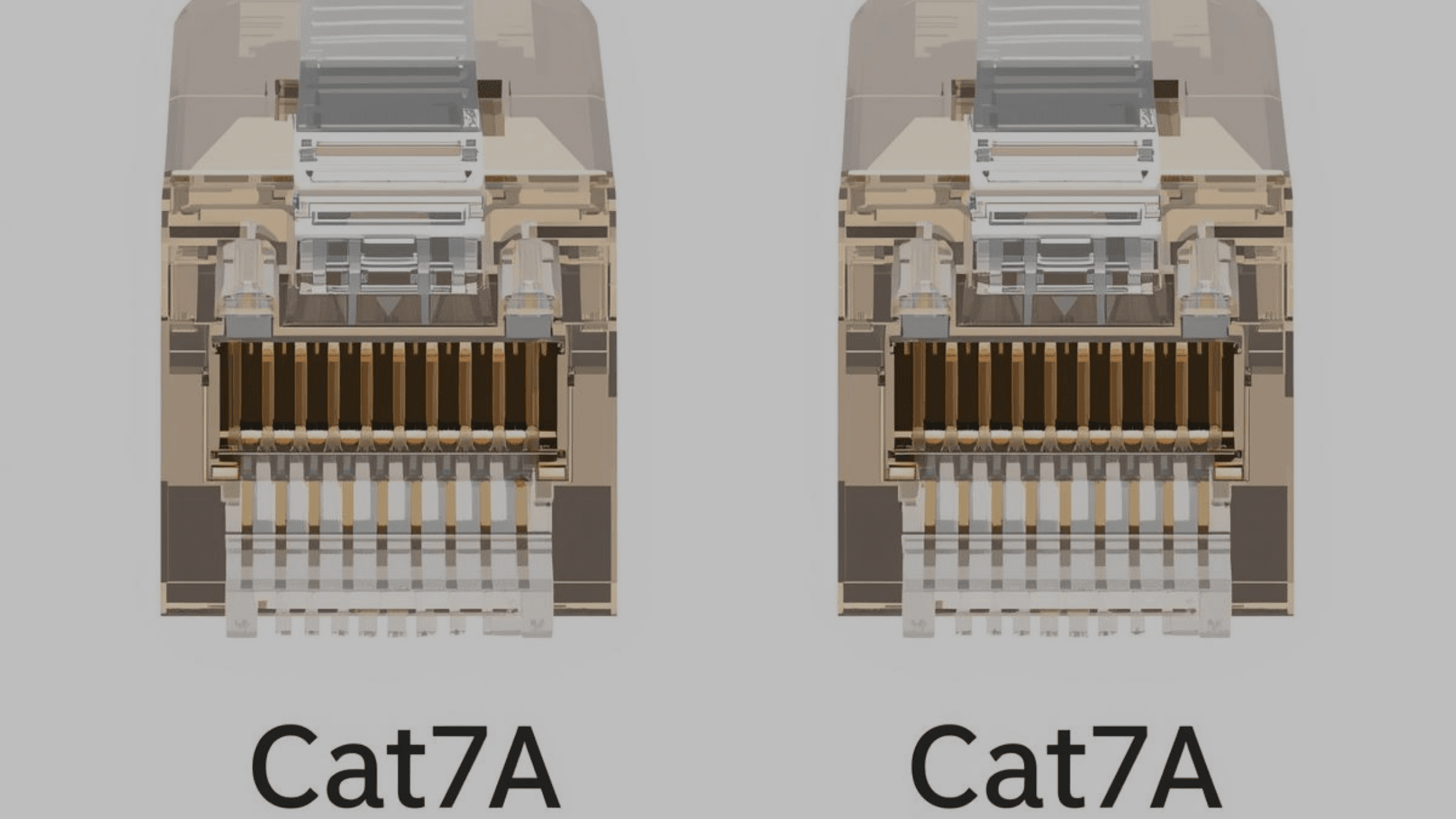 Cat7 and Cat7A connectors