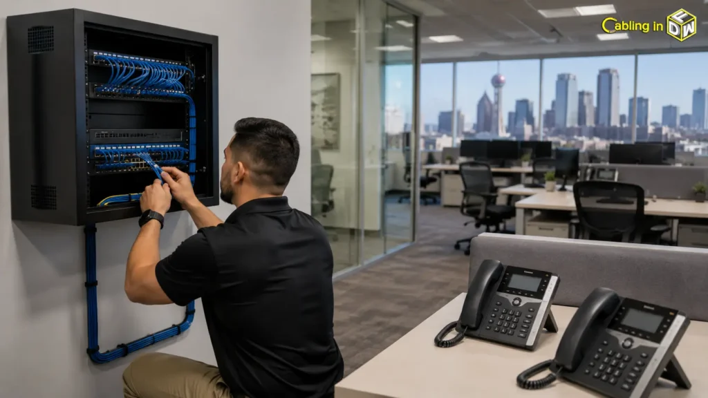 Voip phone cabling
