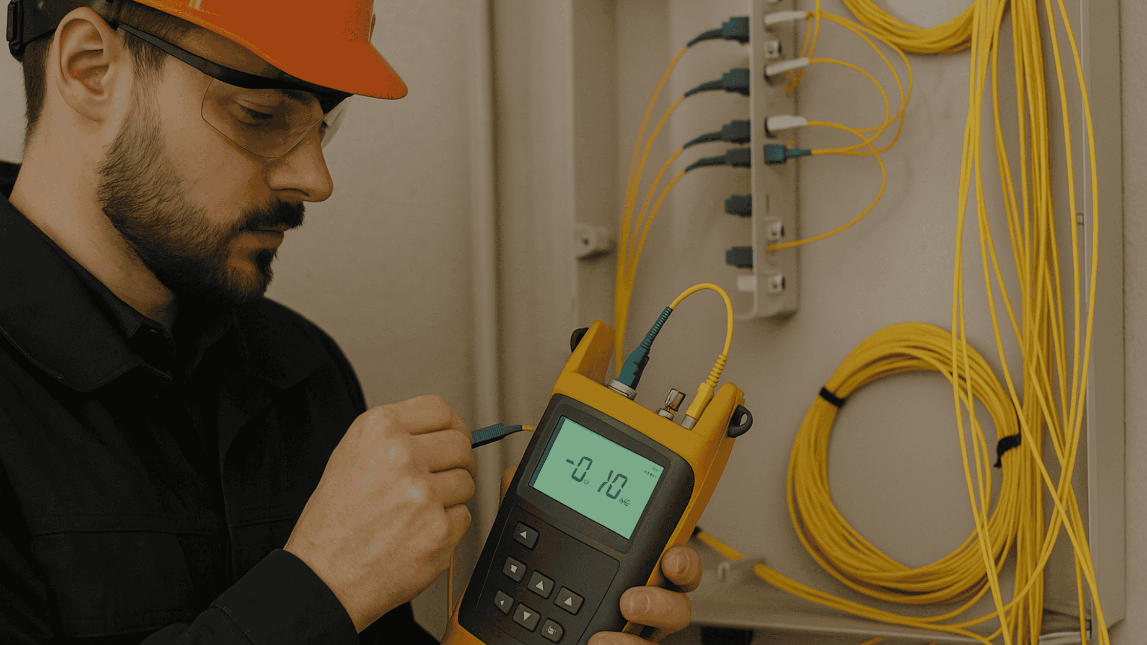 Fiber optic installer using OLTS